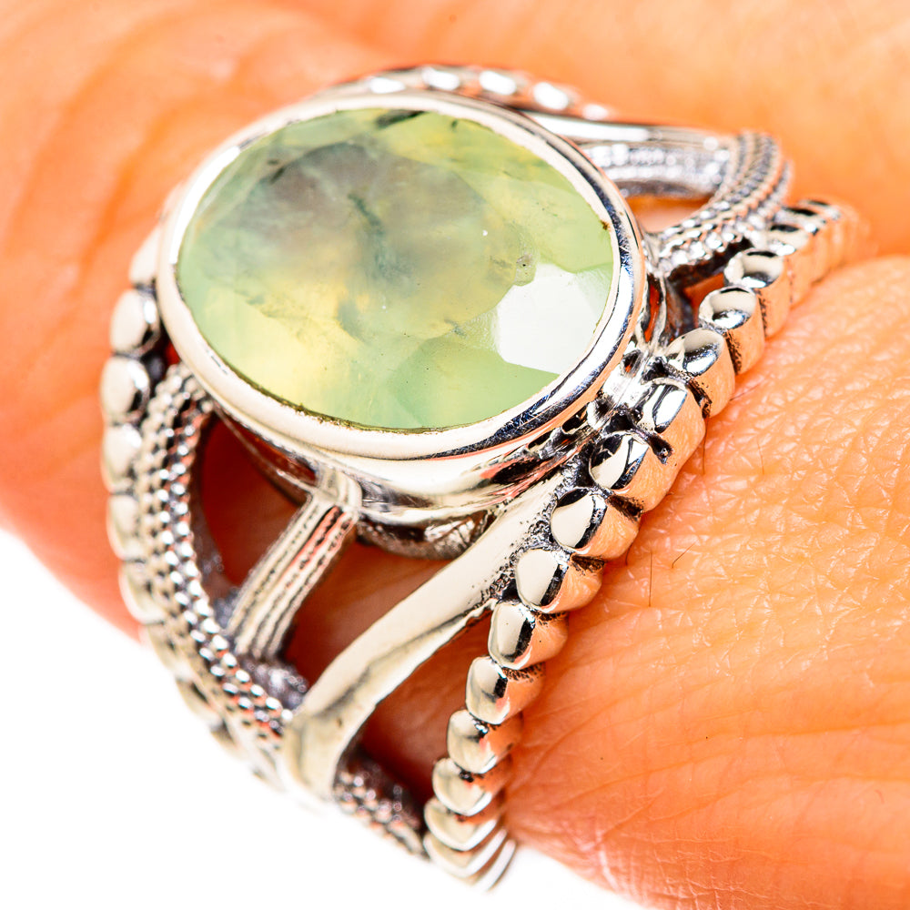 Prehnite Rings handcrafted by Ana Silver Co - RING127278