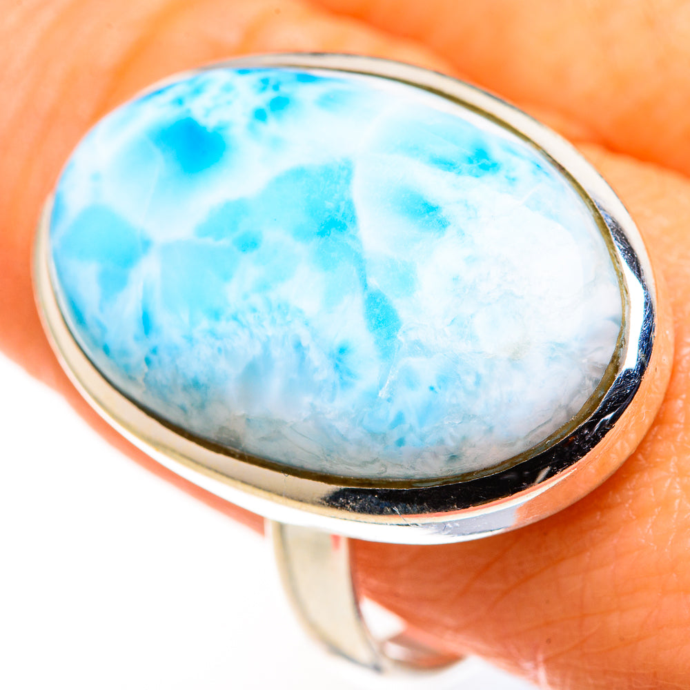 Larimar Rings handcrafted by Ana Silver Co - RING127291