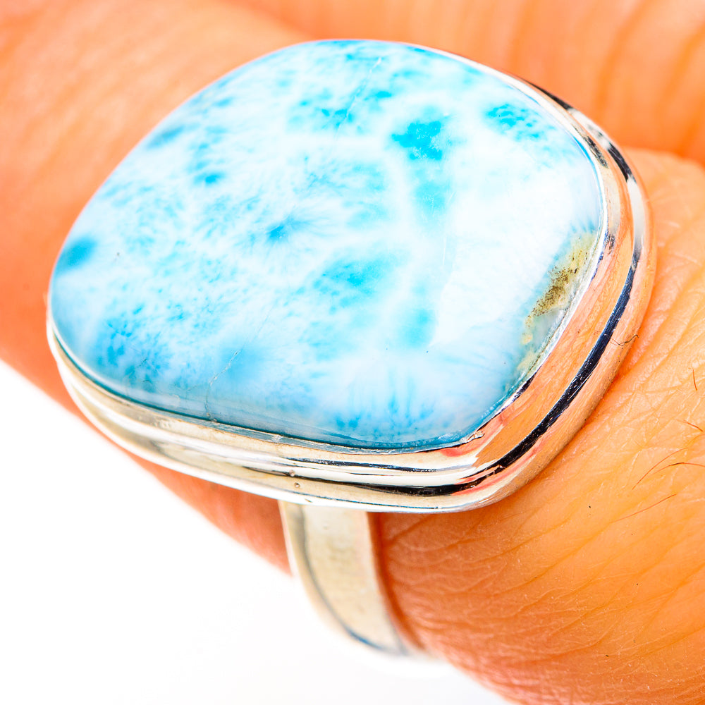 Larimar Rings handcrafted by Ana Silver Co - RING127295