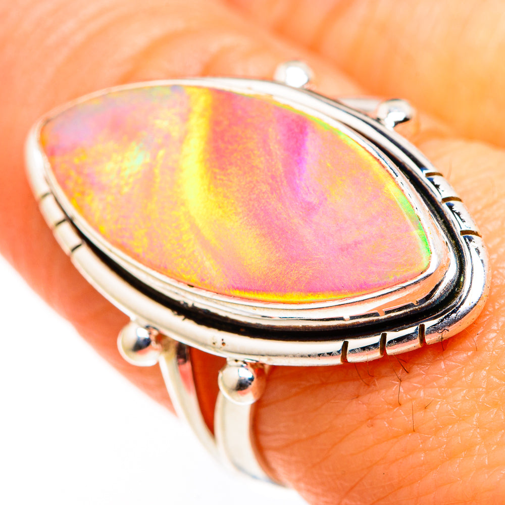 Aura Opal Rings handcrafted by Ana Silver Co - RING127305
