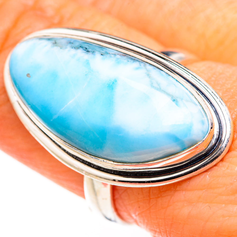 Larimar Rings handcrafted by Ana Silver Co - RING127309