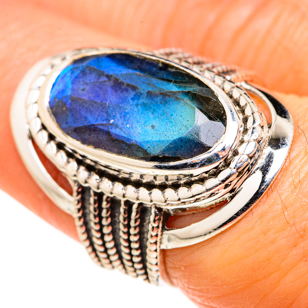 Labradorite Rings handcrafted by Ana Silver Co - RING127311