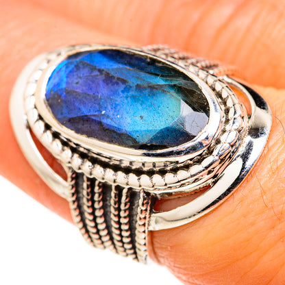 Labradorite Rings handcrafted by Ana Silver Co - RING127311