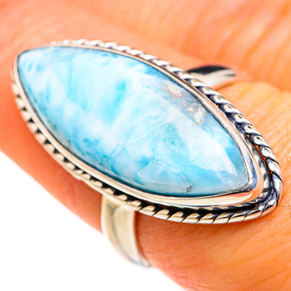 Larimar Rings handcrafted by Ana Silver Co - RING127312
