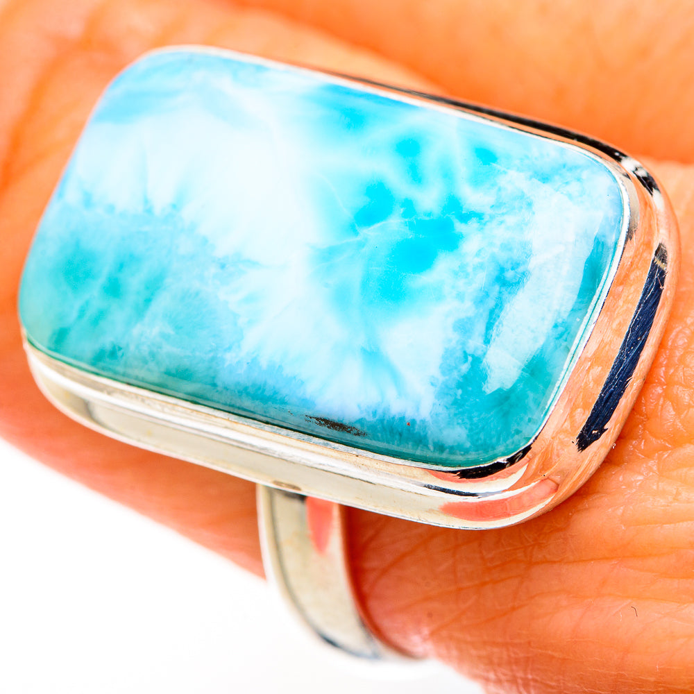 Larimar Rings handcrafted by Ana Silver Co - RING127314