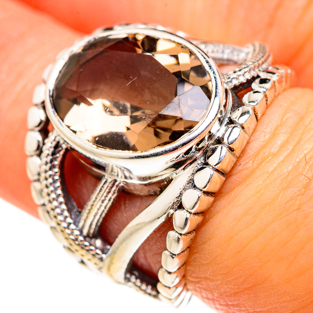 Smoky Quartz Rings handcrafted by Ana Silver Co - RING127317