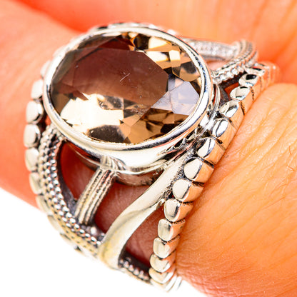 Smoky Quartz Rings handcrafted by Ana Silver Co - RING127317