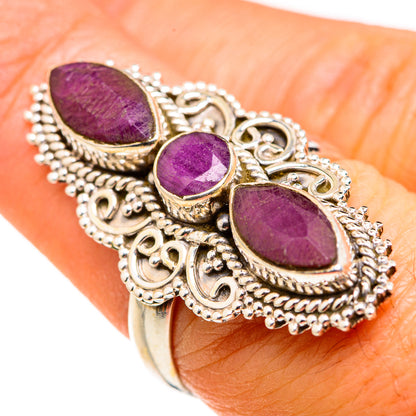 Red Sillimanite Rings handcrafted by Ana Silver Co - RING127319