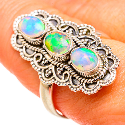 Ethiopian Opal Rings handcrafted by Ana Silver Co - RING127326