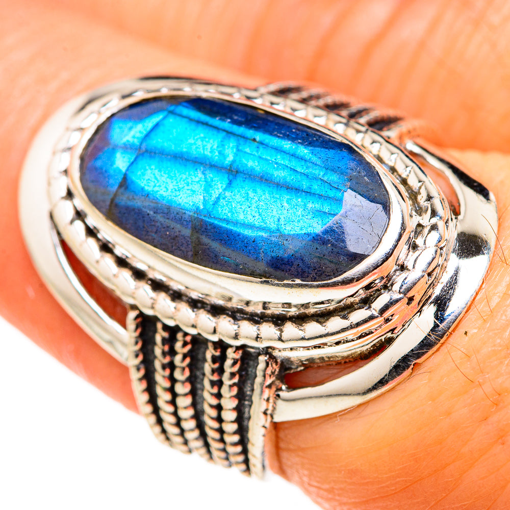 Labradorite Rings handcrafted by Ana Silver Co - RING127329