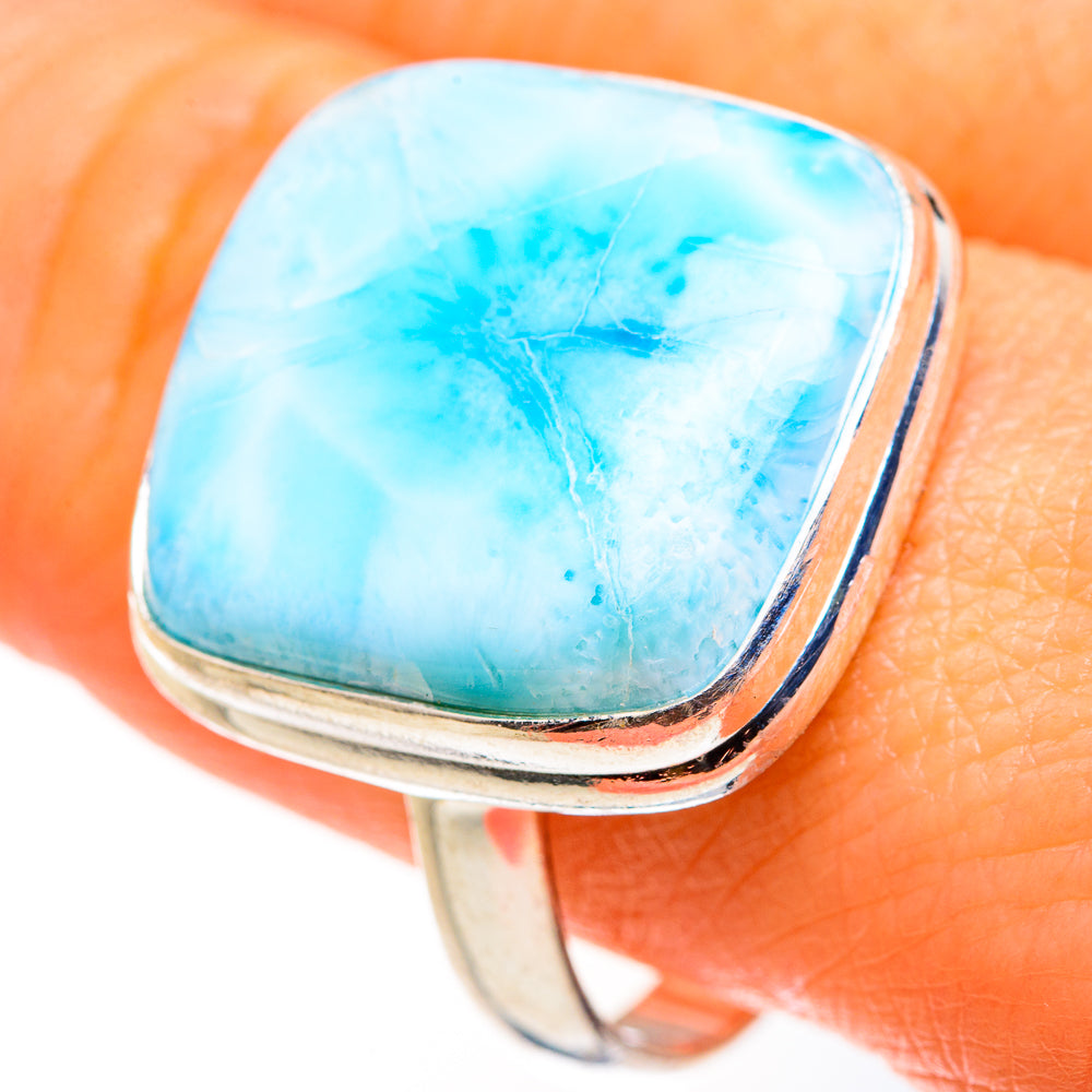 Larimar Rings handcrafted by Ana Silver Co - RING127330
