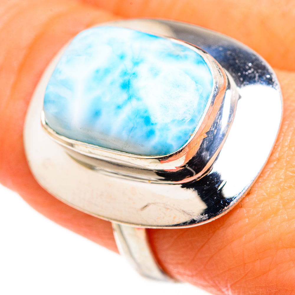 Larimar Rings handcrafted by Ana Silver Co - RING127331