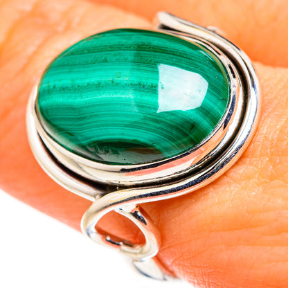 Malachite Rings handcrafted by Ana Silver Co - RING127333