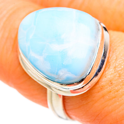 Larimar Rings handcrafted by Ana Silver Co - RING127340