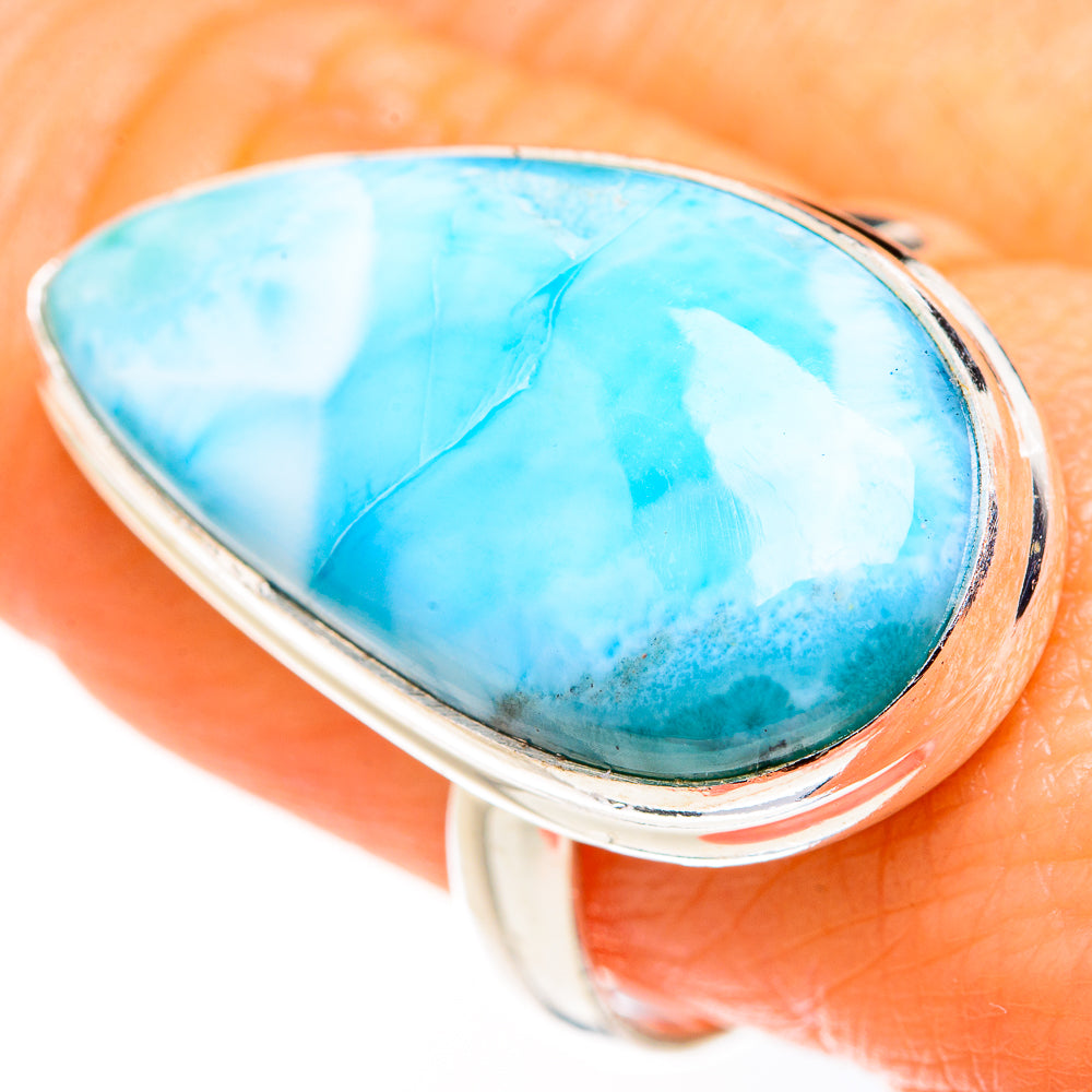 Larimar Rings handcrafted by Ana Silver Co - RING127341