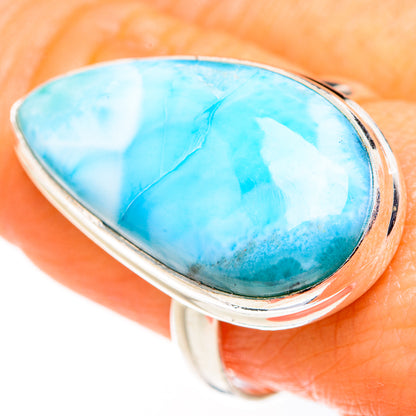 Larimar Rings handcrafted by Ana Silver Co - RING127341