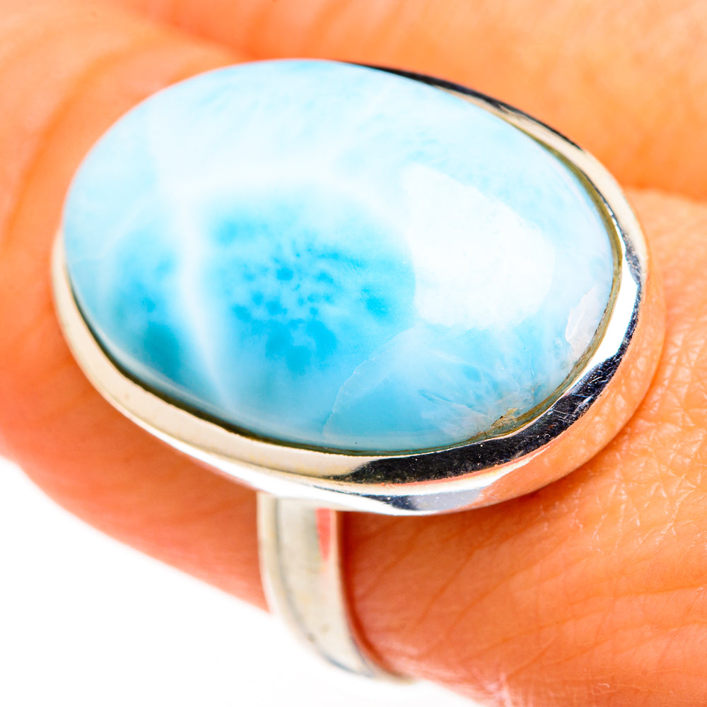 Larimar Rings handcrafted by Ana Silver Co - RING127344