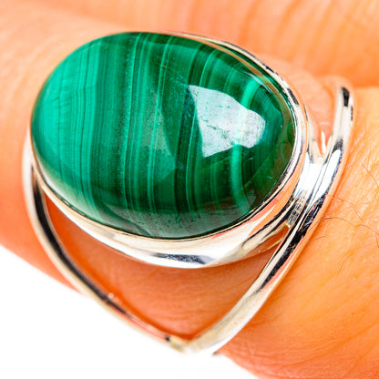 Malachite Rings handcrafted by Ana Silver Co - RING127345