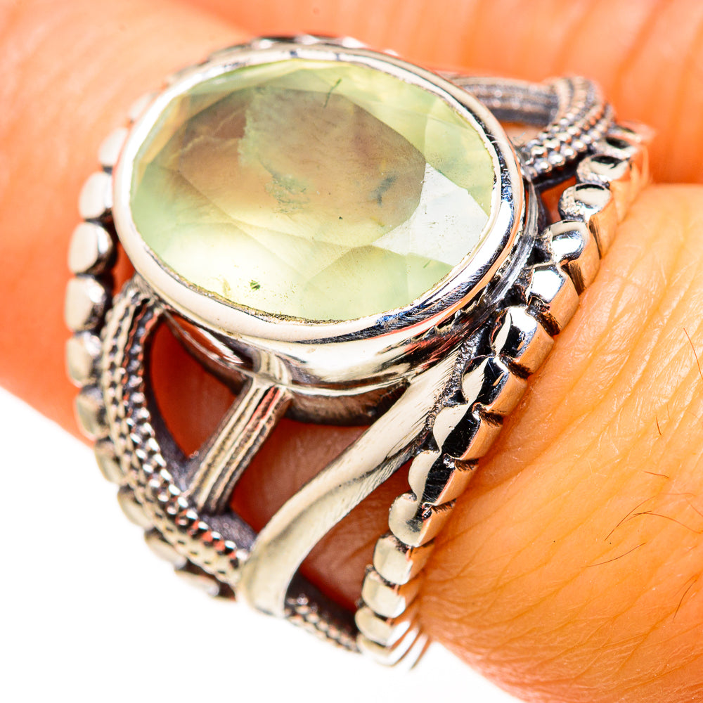 Prehnite Rings handcrafted by Ana Silver Co - RING127346