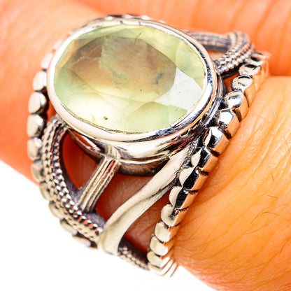 Prehnite Rings handcrafted by Ana Silver Co - RING127346