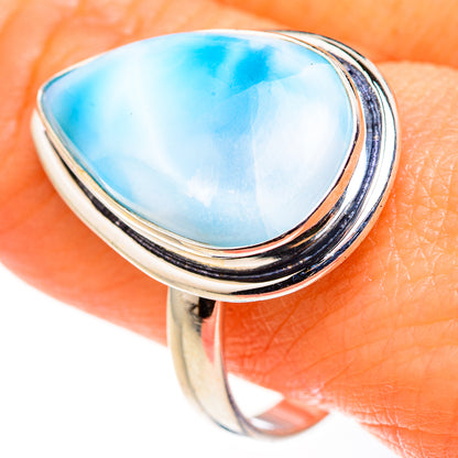 Larimar Rings handcrafted by Ana Silver Co - RING127352
