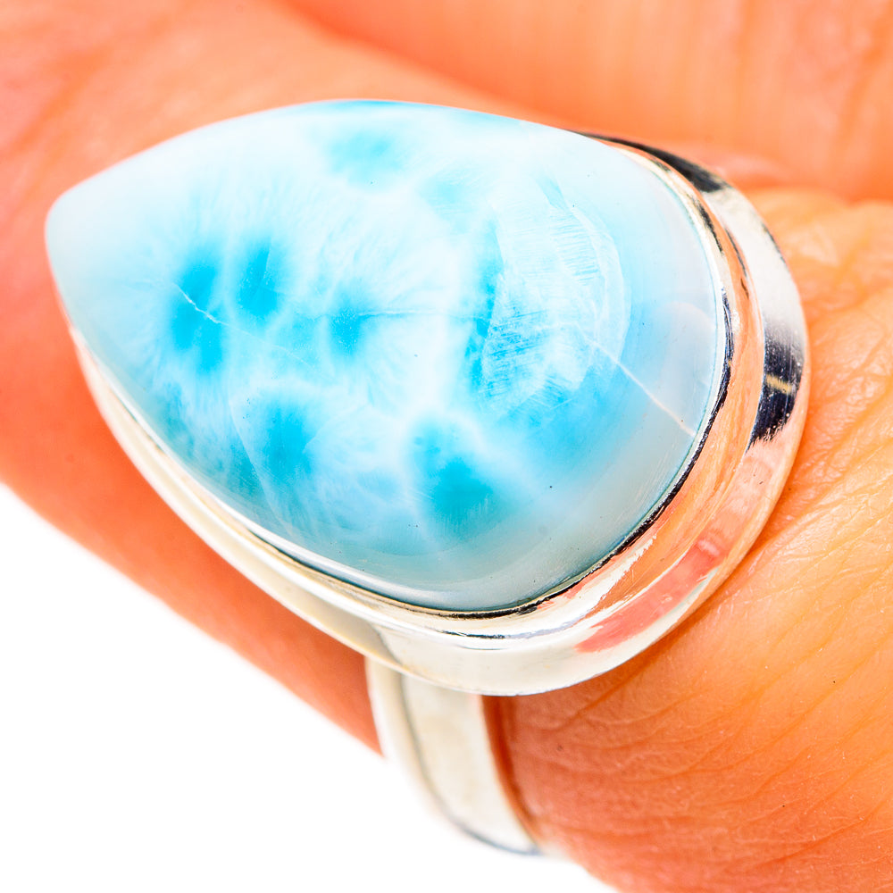 Larimar Rings handcrafted by Ana Silver Co - RING127361