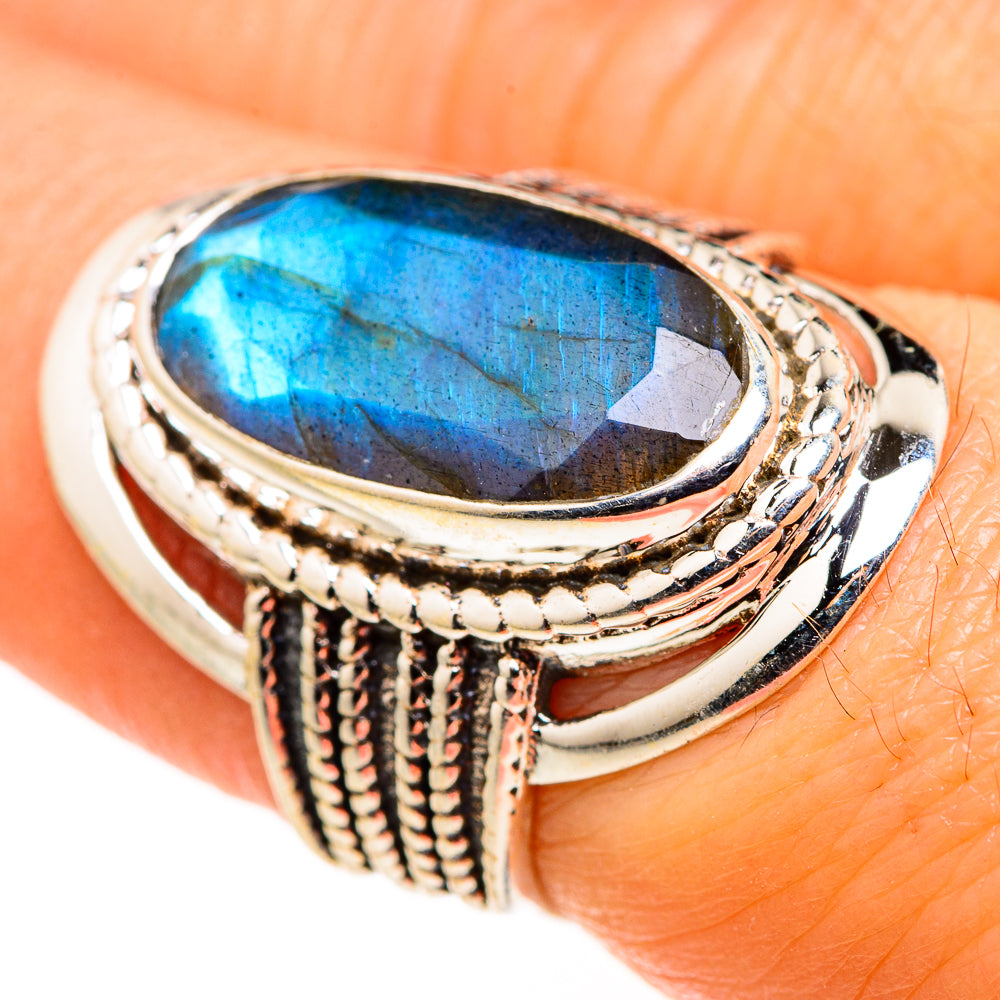 Labradorite Rings handcrafted by Ana Silver Co - RING127364