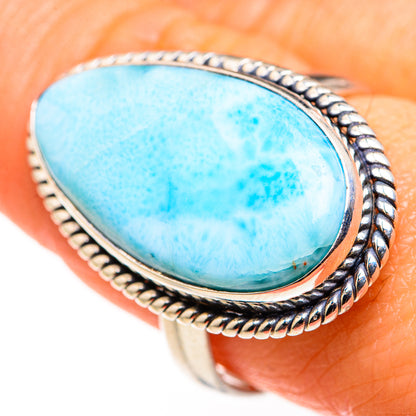 Larimar Rings handcrafted by Ana Silver Co - RING127365