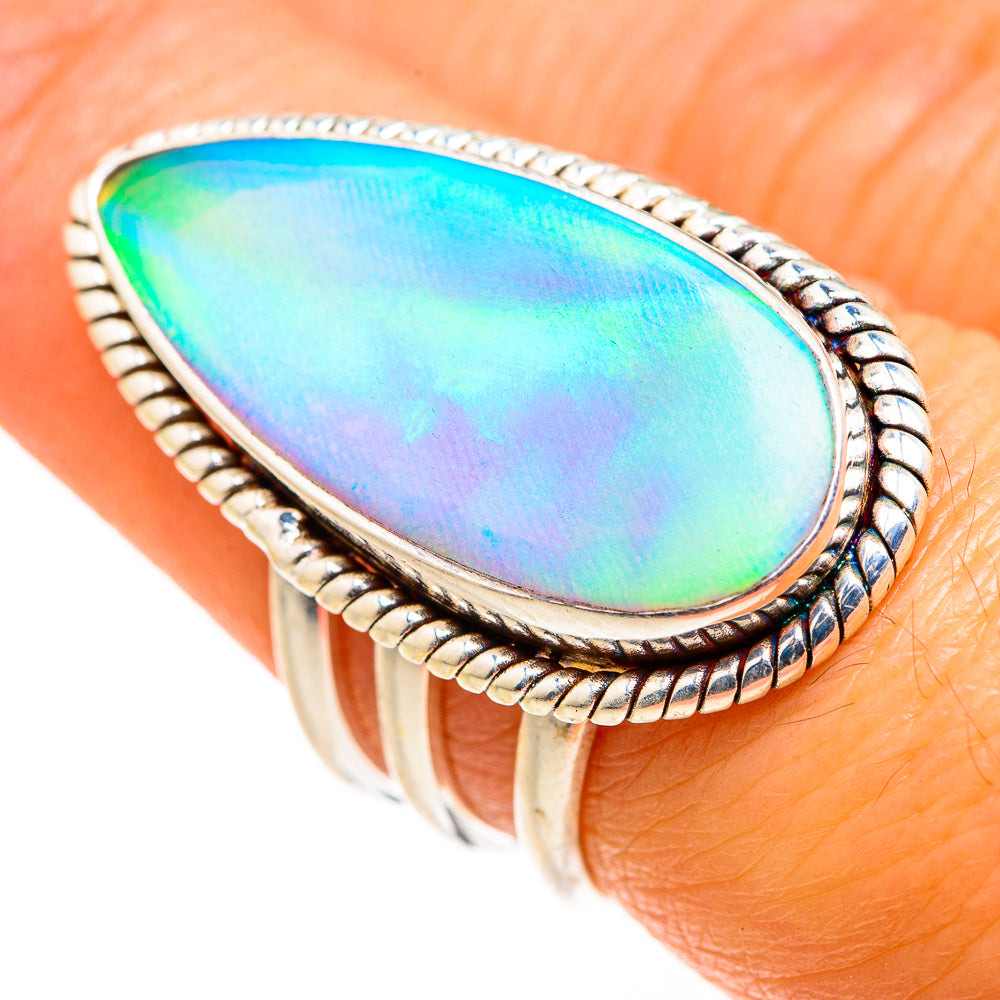 Aura Opal Rings handcrafted by Ana Silver Co - RING127371