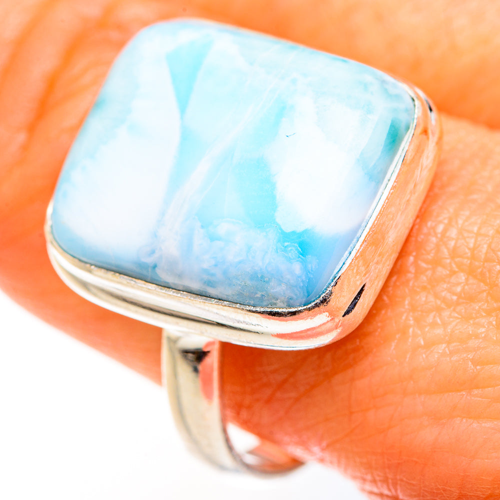 Larimar Rings handcrafted by Ana Silver Co - RING127374