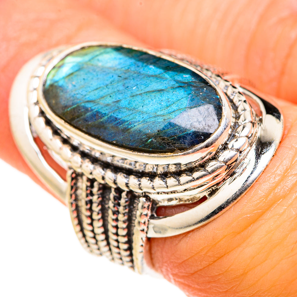 Labradorite Rings handcrafted by Ana Silver Co - RING127377