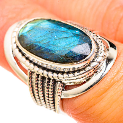 Labradorite Rings handcrafted by Ana Silver Co - RING127377