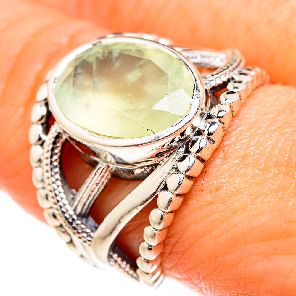 Prehnite Rings handcrafted by Ana Silver Co - RING127380