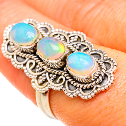 Ethiopian Opal Rings handcrafted by Ana Silver Co - RING127385
