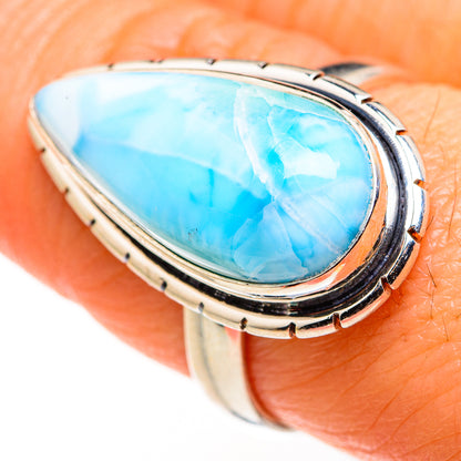 Larimar Rings handcrafted by Ana Silver Co - RING127387