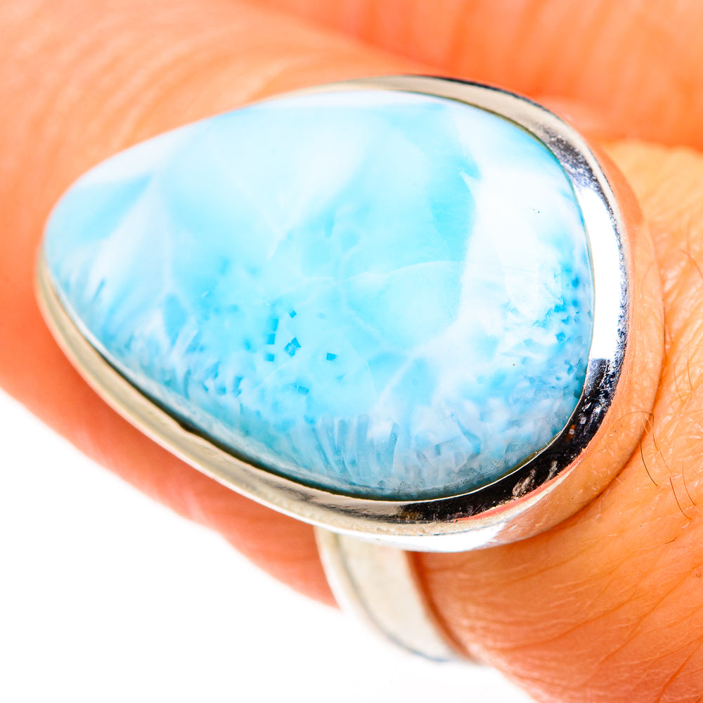 Larimar Rings handcrafted by Ana Silver Co - RING127391