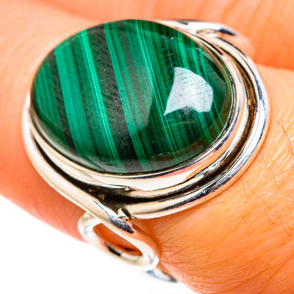 Malachite Rings handcrafted by Ana Silver Co - RING127393