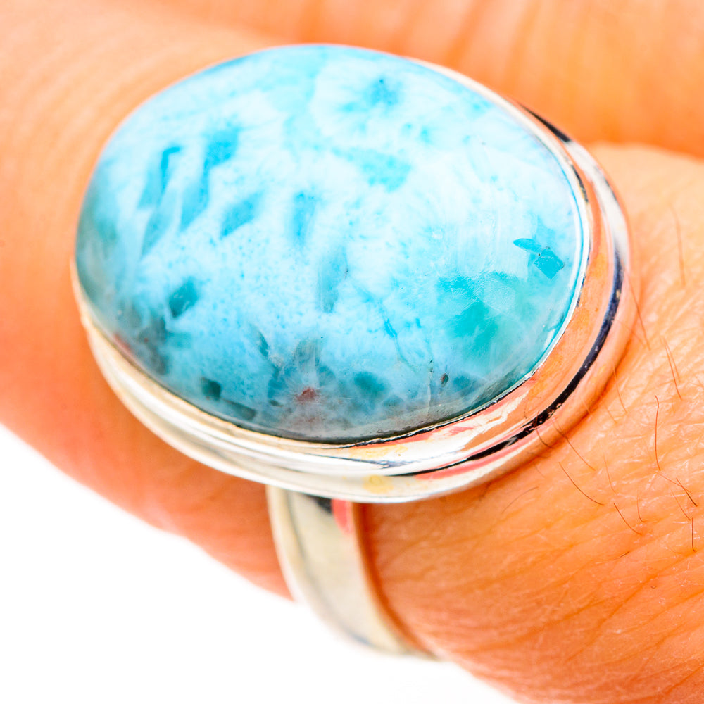 Larimar Rings handcrafted by Ana Silver Co - RING127399