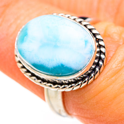 Larimar Rings handcrafted by Ana Silver Co - RING127400