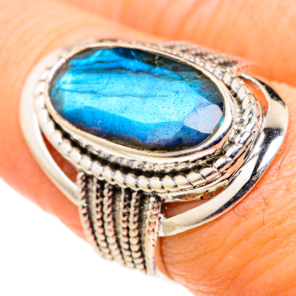 Labradorite Rings handcrafted by Ana Silver Co - RING127401