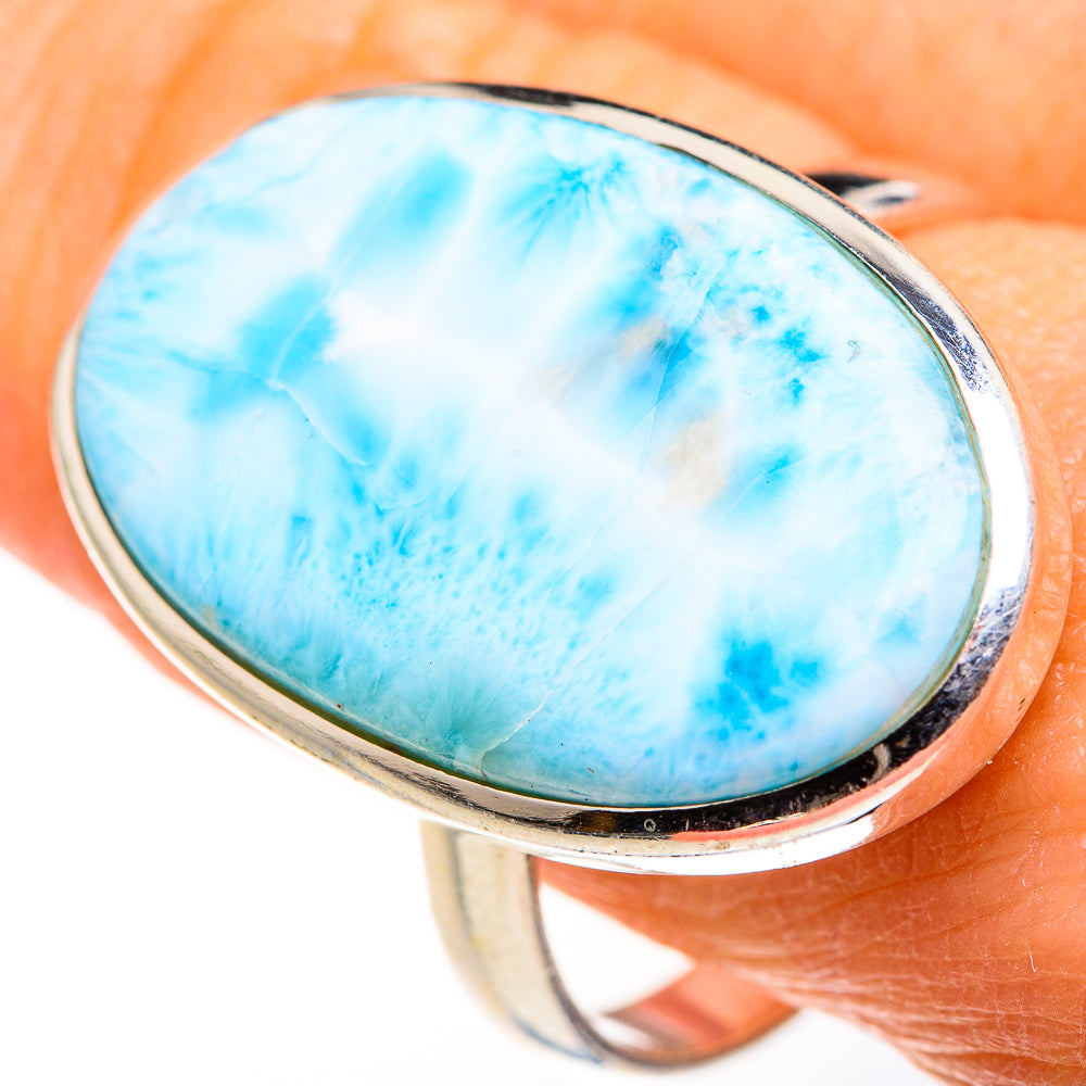 Larimar Rings handcrafted by Ana Silver Co - RING127402