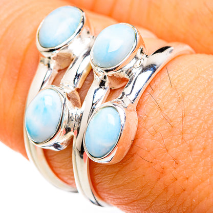 Larimar Rings handcrafted by Ana Silver Co - RING127408