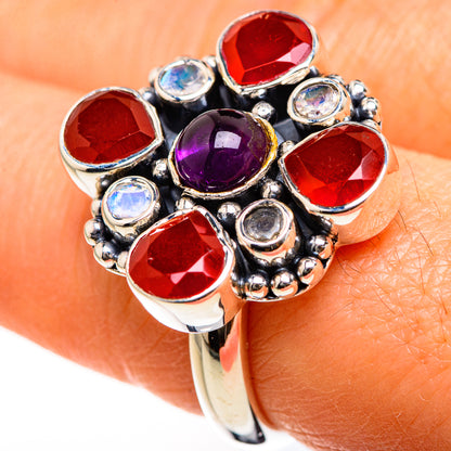 Garnet Rings handcrafted by Ana Silver Co - RING127417