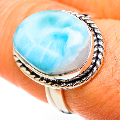Larimar Rings handcrafted by Ana Silver Co - RING127426