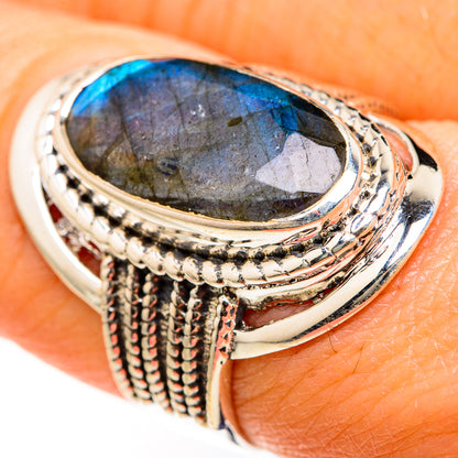 Labradorite Rings handcrafted by Ana Silver Co - RING127429