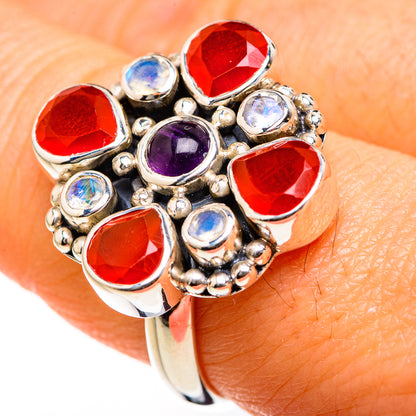 Red Onyx Rings handcrafted by Ana Silver Co - RING127435