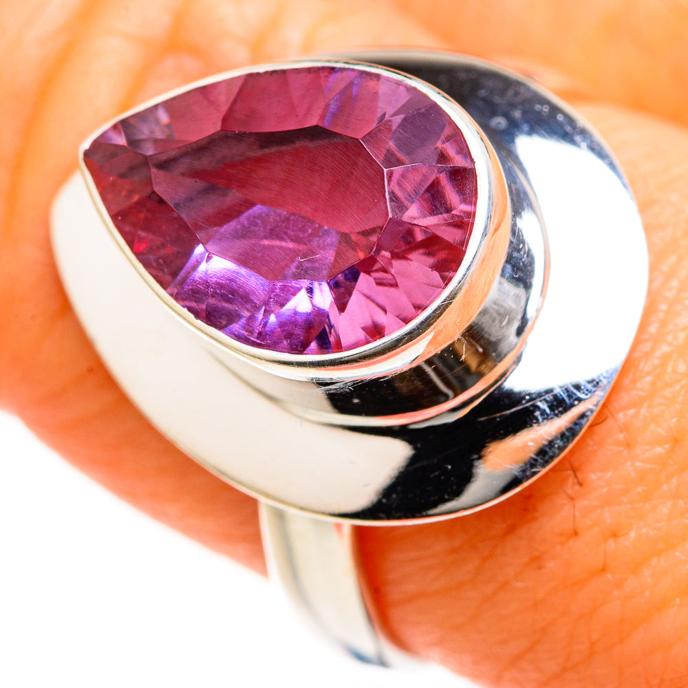 Color Change Alexandrite (Lab.) Rings handcrafted by Ana Silver Co - RING127436