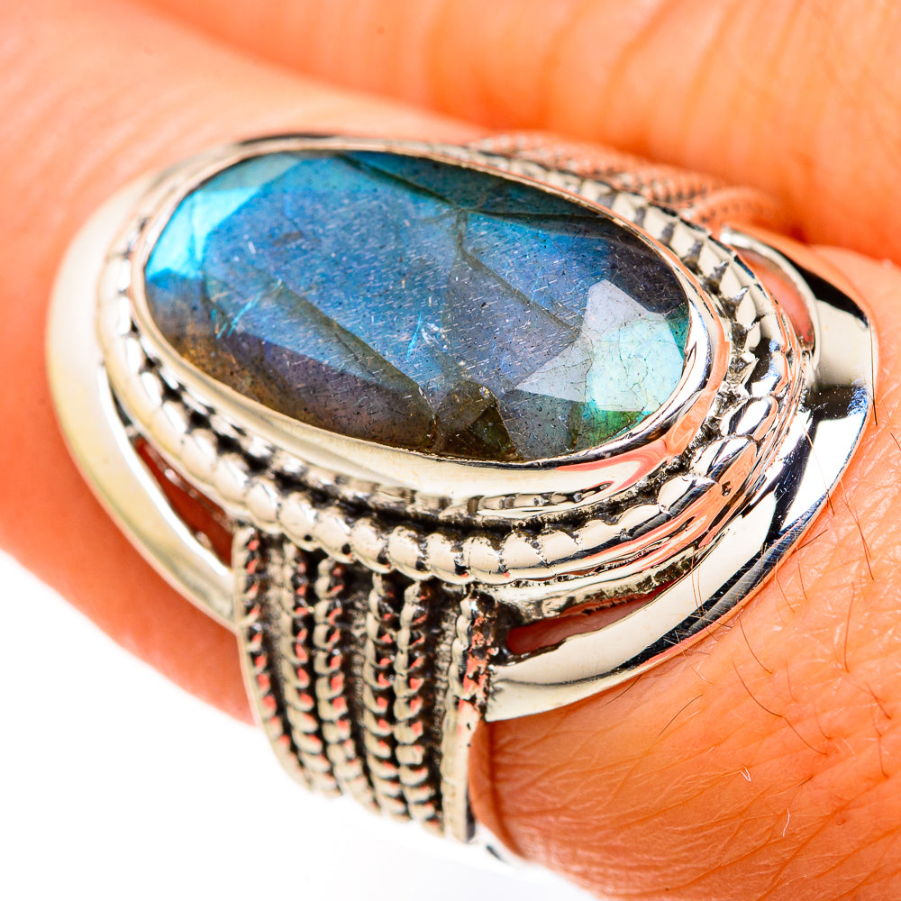 Labradorite Rings handcrafted by Ana Silver Co - RING127446