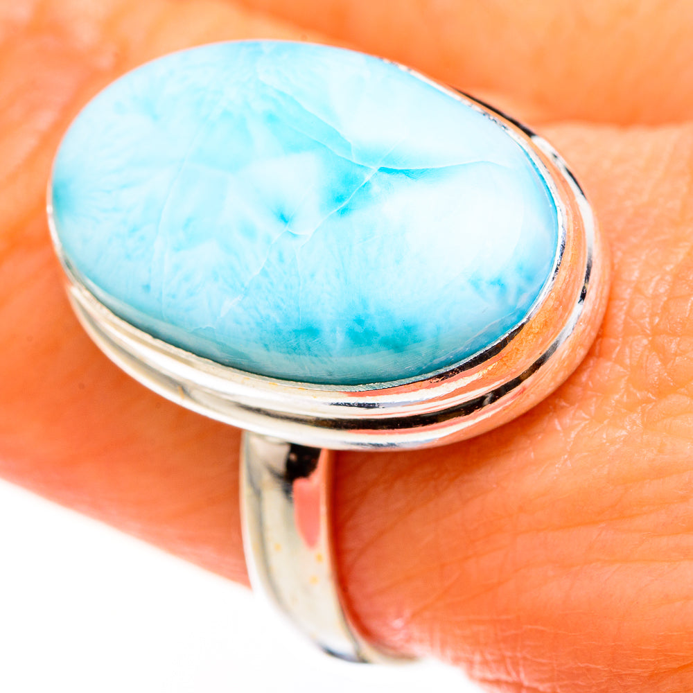 Larimar Rings handcrafted by Ana Silver Co - RING127448