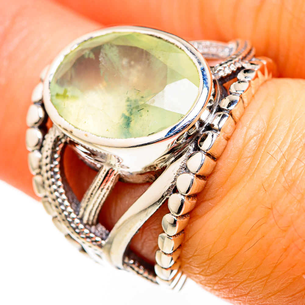 Prehnite Rings handcrafted by Ana Silver Co - RING127450